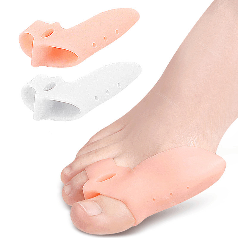 1 คู่เจล Toe Separators Bunion Corrector Bunion Corrector สําหรับ Overlopping Toe ซิลิโคน Toe Spacer