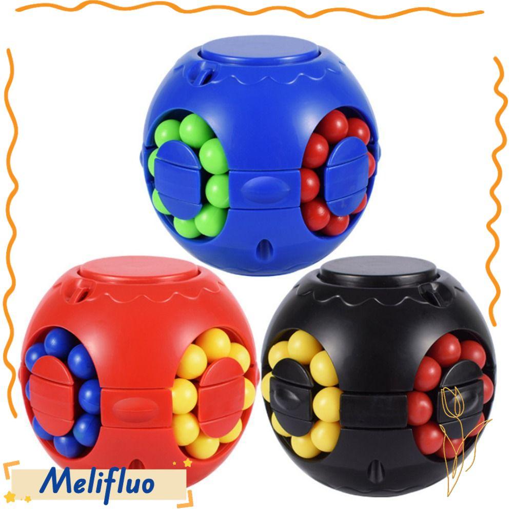 MELIFLUO Magic Bean Cube Spinner, พลาสติกนิ้วมือ Gyro หมุน Ball, หมุน Ball Finger Spinner Gyro