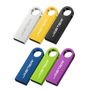 JASTER โลหะ USB 2.0 แฟลชไดรฟ์ 128GB หน่วยความจําความจุจริง Stick 64GB ไดรฟ์ปากกาแบบพกพา 32GB U Disk 16GB ของขวัญสร้างสรรค์