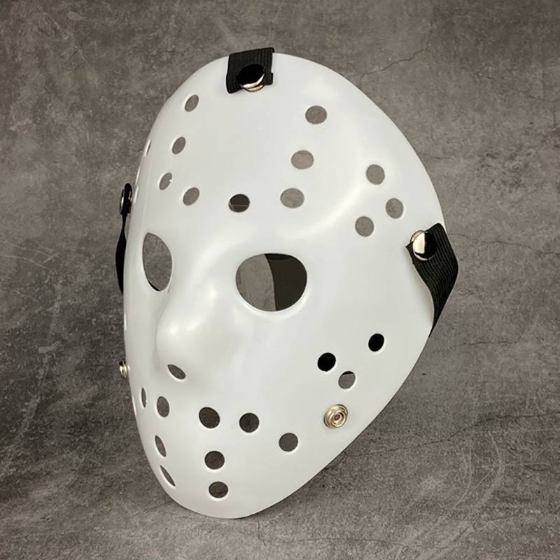 Amonghot> หน้ากาก Jason สีขาว Freddie Vs ใหม่ All White Pure White Jason หน้ากากตลกน่ากลัวสําหรับวัน