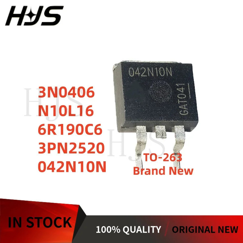 10PCS ใหม่ 6R190C6 042N10N N10L16 3PN2520 3N0406 IPB60R190C6 IPB042N10N3G IPB70N10SL-16 IPB06 VX3S-M