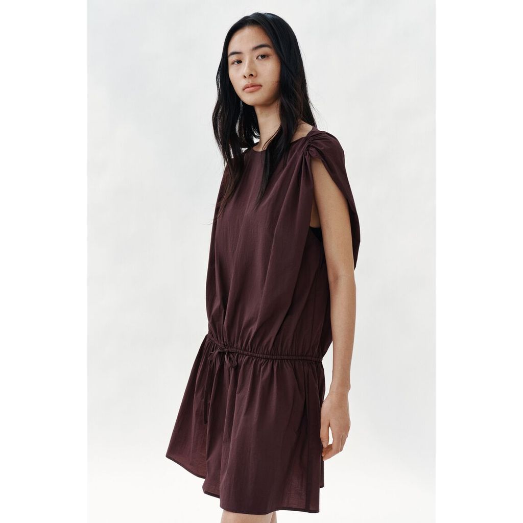 H&M(เอชแอนด์เอ็ม) เดรสทรง Draped พร้อมสายผูกปรับได้ ผู้หญิง 1329280_1