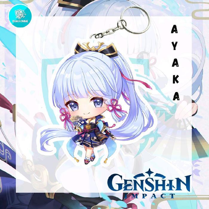พวงกุญแจอะคริลิค Anime Genshin Impact - Ayaka, Wanderer, Childe, Xiao Ganci Anime Akrilk - Ayaka