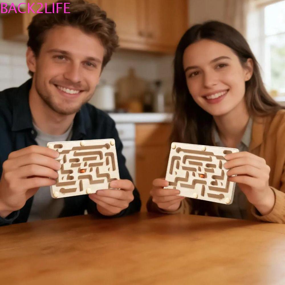 BACK2LIFE Rolling Ball Maze Board, Rolling Ball Gear Balance Baby Balance Ball Games, ของเล่นเพื่อกา