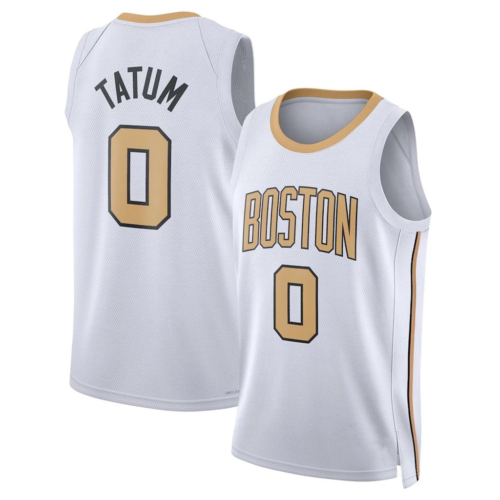 เวอร์ชันอเมริกัน เซลติก เบอร์ 0 Tatum Jersey No. 7 Jerem Brown 2026 City Version Hot Press เสื้อบาสเ