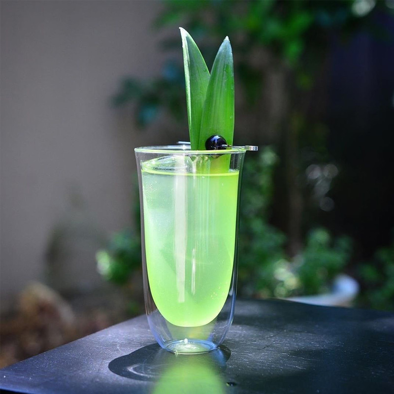 บาร์ Jucai Influencer ถ้วยสองชั้นสองชั้นทนความร้อน Antifreeze ถ้วยน้ําถ้วยน้ําผลไม้ Double-Layer Bev