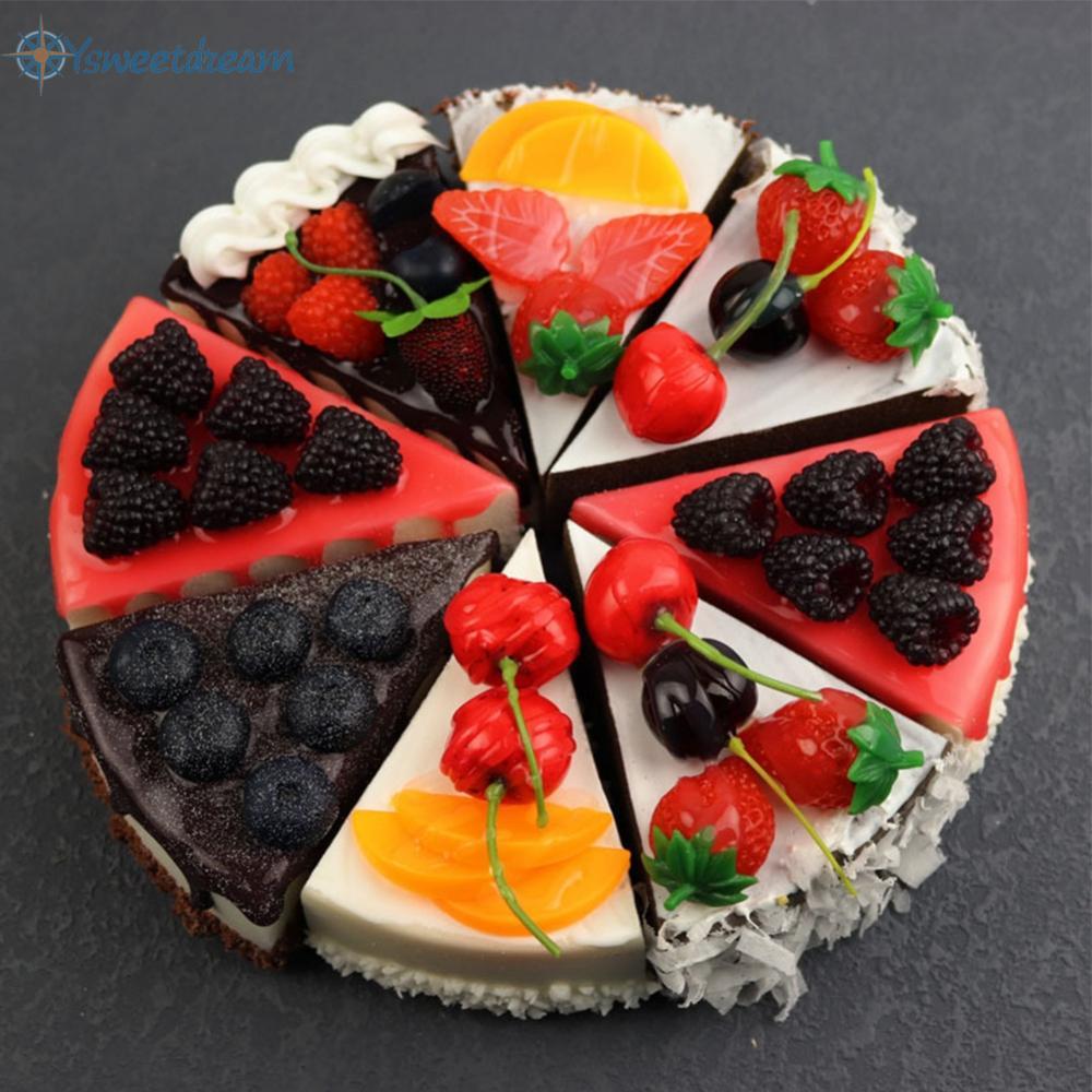 【SWTDRM】Simulation Cake Fake Cake Home Wedding Decortion PU PVC Pretty 10*8*6cm