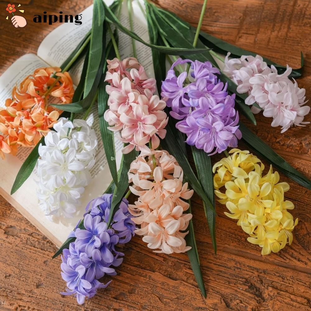 ไอปิง ดอกไม้ผักตบชวาประดิษฐ์, พืชเทียมจําลองสีชมพู, จอแสดงผลดอกไม้ตกแต่งดอกไม้ปลอมผ้าไหมตกแต่งงานแต่งงาน