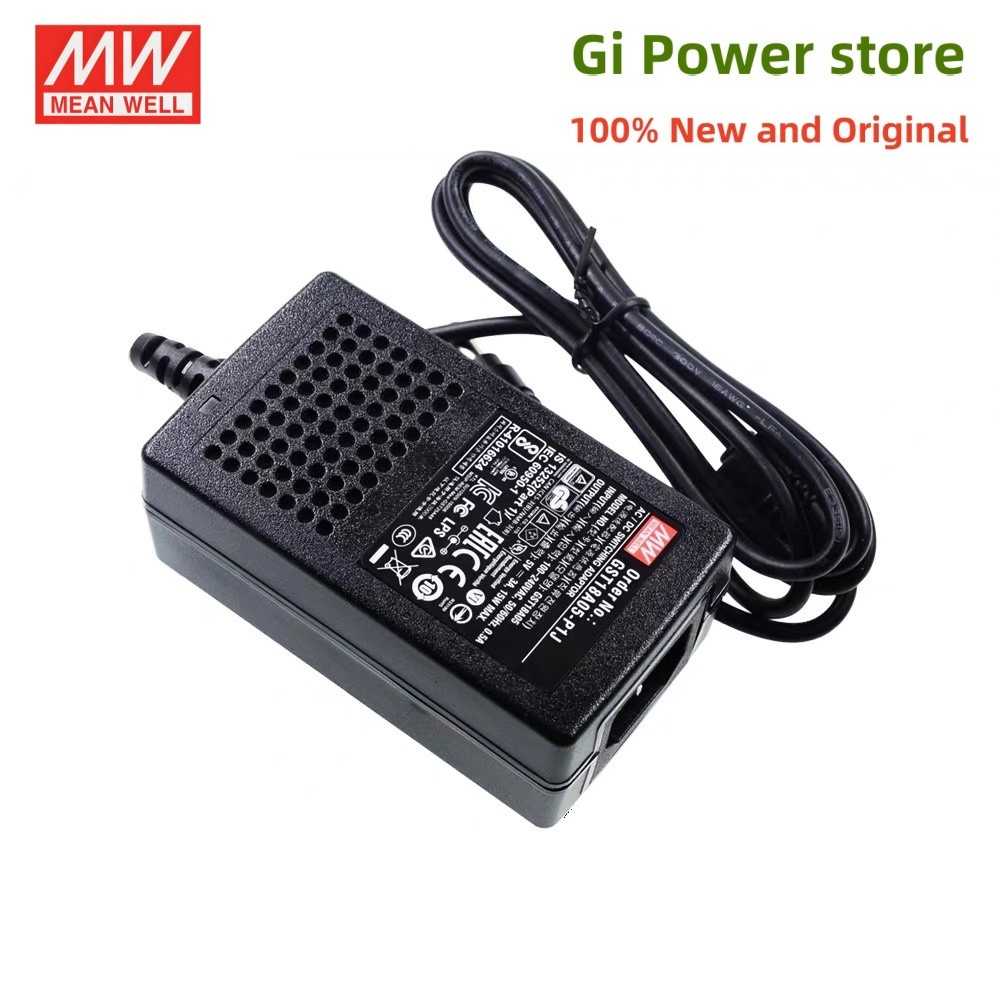 GST18A MW AC-DC Industrial Adaptor GST18A05-P1J GST18A07-P1J GST18A12-P1J GST18A15-P1J1J GST18A15-P1