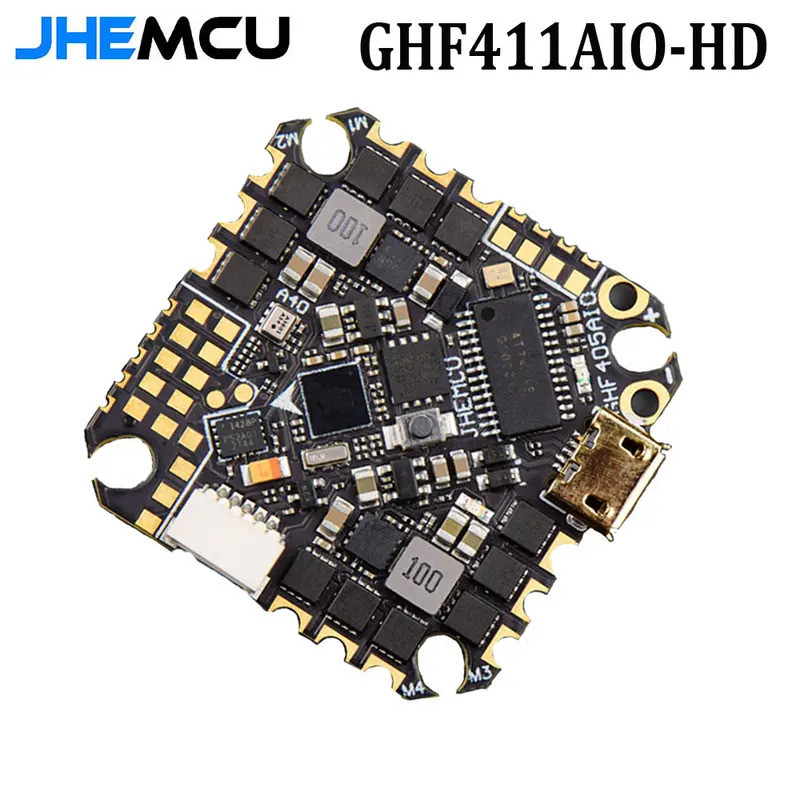 HB JHEMCU GHF405AIO-HD 40A AIO Flight Controller F405 F4 Build-in OSD Blheli-S ESC 2-6S Lipo สําหรับ