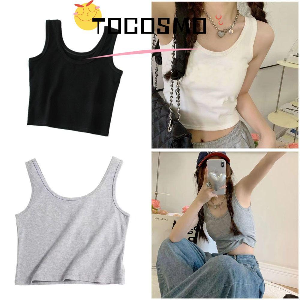 เสื้อกั๊กสาย TOCOSMO, เสื้อกั๊กแจ๊กเก็ตแขนกุดบาง, 2024 แจ๊กเก็ตถัก Tee Shirt Lady