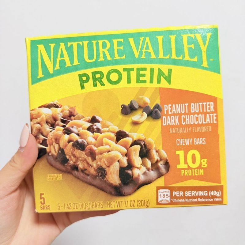 Daigou American NATURE VALLEY Natural Oat Bars ซีเรียล Dark Chocolate Nut Protein Energy Bar 5/1/11