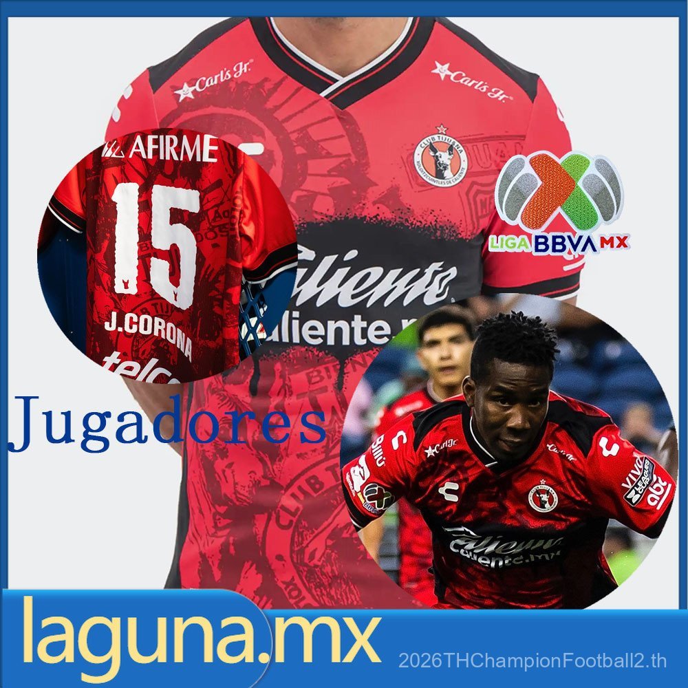 Player Version SSS+2025-26 Tijuana Home Jersey Player Version การปรับแต่งหมายเลขชื่อ
