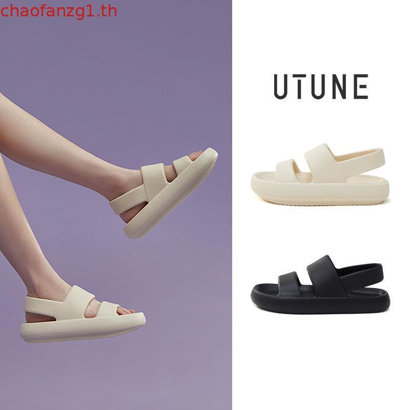 UTUNE รองเท้าแตะชายหาด EVA ยางนิ่ม ส้นแบน สําหรับผู้ชาย