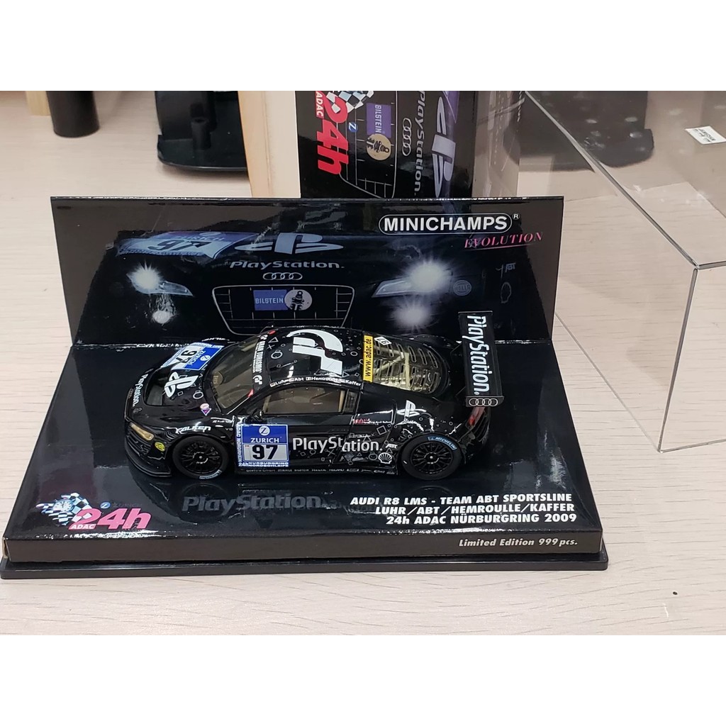 [มาใหม่เดือนพฤษภาคม]% gg1/43 Mini Cheudi r8 lms 2009 Champion r8 gt3 43 Car Model Newbergrin 24 Hour
