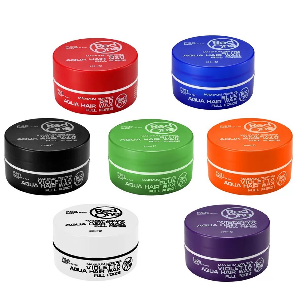 Red one Hair Wax จัดแต่งทรงผมครีมขี้ผึ้งผม 7 สี styl Wax Paste Strong จัดแต่งทรงผม Wax 2654FN