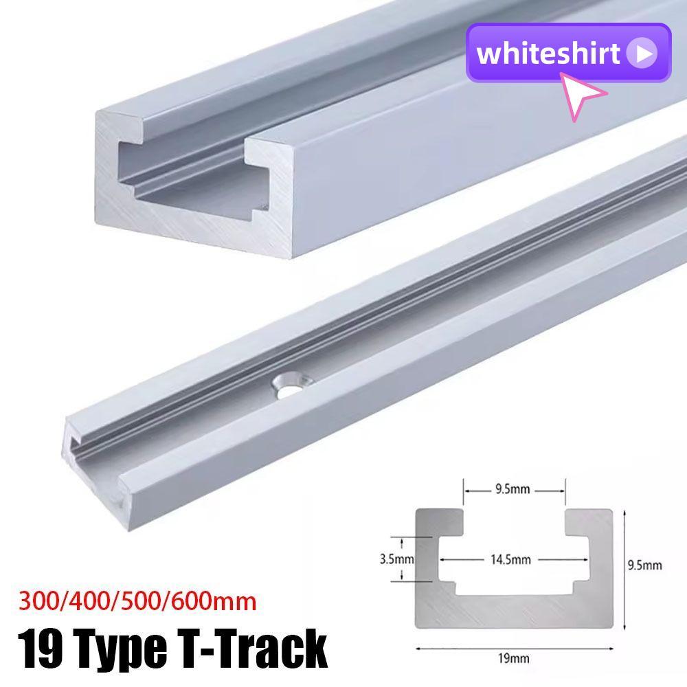WHITESHIRT 1 ชิ้น T-Track, T Slider Fixture Slot สไลด์อลูมิเนียม T-Slot Track, ทนทานสไลด์รางท่องเที่