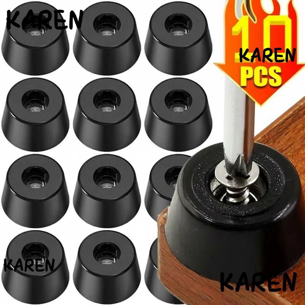 KARENGOODS ยางฟุต, แผ่นยางกันชนกันลื่นทรงกลม, ป้องกันแผ่นจับละเอียดแผ่นกันชนลื่นติดตั้งตู้