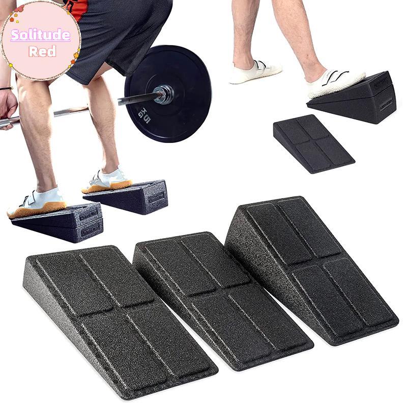 SOLI 3pcs Squat Wedge Blo ปรับลื่น Squat Ramp Deadlift Wedge Calf Stretcher Slant Board Strength สํา
