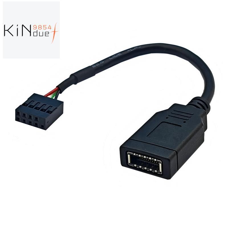 USB 9PIN to TYPE-E อะแดปเตอร์สาย USB 9PIN to TYPE-E สาย USB แผงด้านหน้าอะแดปเตอร์สาย USB 9PIN to TYP