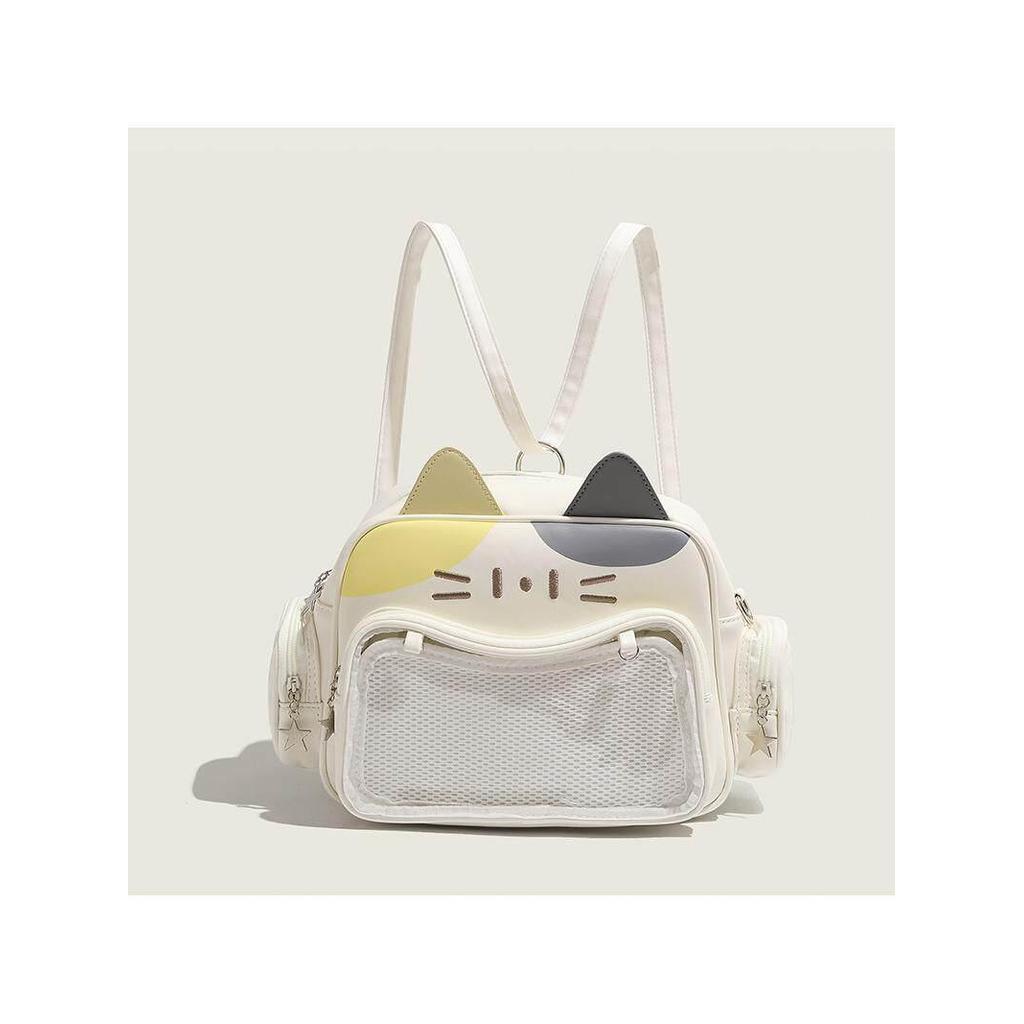 ลําดับที่时Y2K2026Y2K Millennial Kawaii Pain Bag กระเป๋าเป้สะพายหลังแมวกล