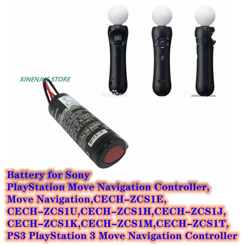 เกมคอนโซลแบตเตอรี่ 3.7V/600mAh สําหรับ Sony CECH-ZCS1E,Move Navigation,PlayStation Move Navigation C