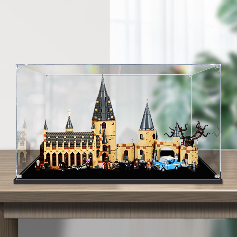 [กล่องแสดงโปร่งใส] กล่องแสดง Harry Potter Hogwarts City Gate และ Fighting Willow เหมาะสําหรับ Lego 7