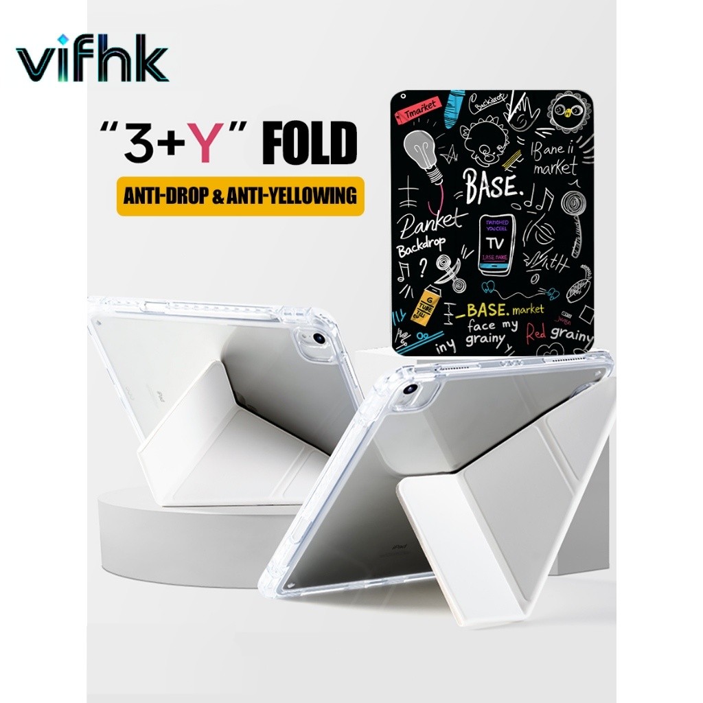 TRI อินเทรนด์ Graffiti Trifold + Y-Type Design, เคส Infinix TECNO คุณภาพดีที่สุด, เข้ากันได้กับ Infi