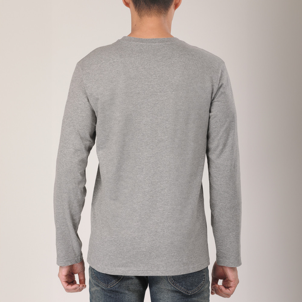 LEE เสื้อยืดแขนยาวผู้ชาย ทรง Regular รุ่น LE F625MTLSF06 สีเทา ราคา ถูกที่สุด ดีลบีเคเค แกลเลอรีภาพที่ 4