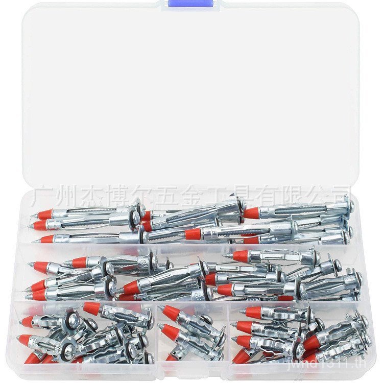 Tapping Hollow ขยาย Anchor สกรู Phillips สกรูเหล็กชุด Boxed Drive 52pcs ขยาย Self-slot Wall สกรู YPX