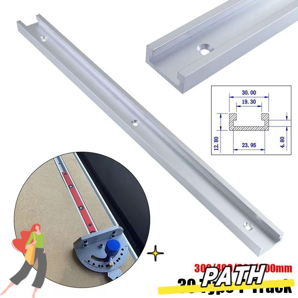 PATH 1 ชิ้น T-Track, อลูมิเนียม T Slider Fixture Slot สไลด์ T-Slot Track, ทนทาน 30 ประเภทสไลด์รางท่อ