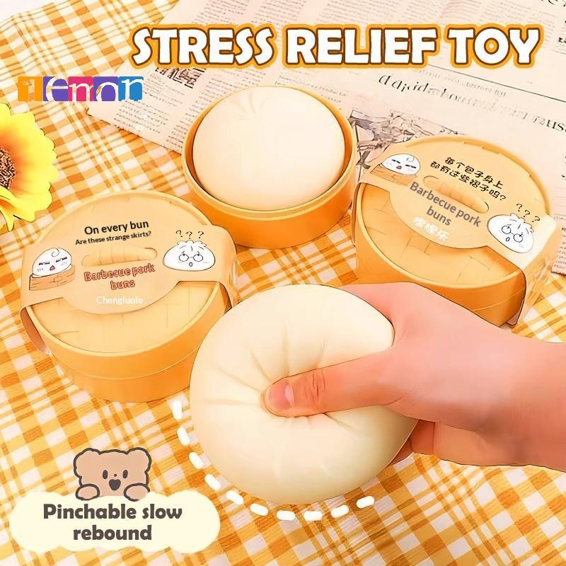 [Lemon] AntiStress Ball Dumpling ของเล่นนึ่ง Stuff Bun 1PC Soft Fidget ของขวัญสําหรับเด็กผู้ใหญ่ในห้องเรียนใหม่
