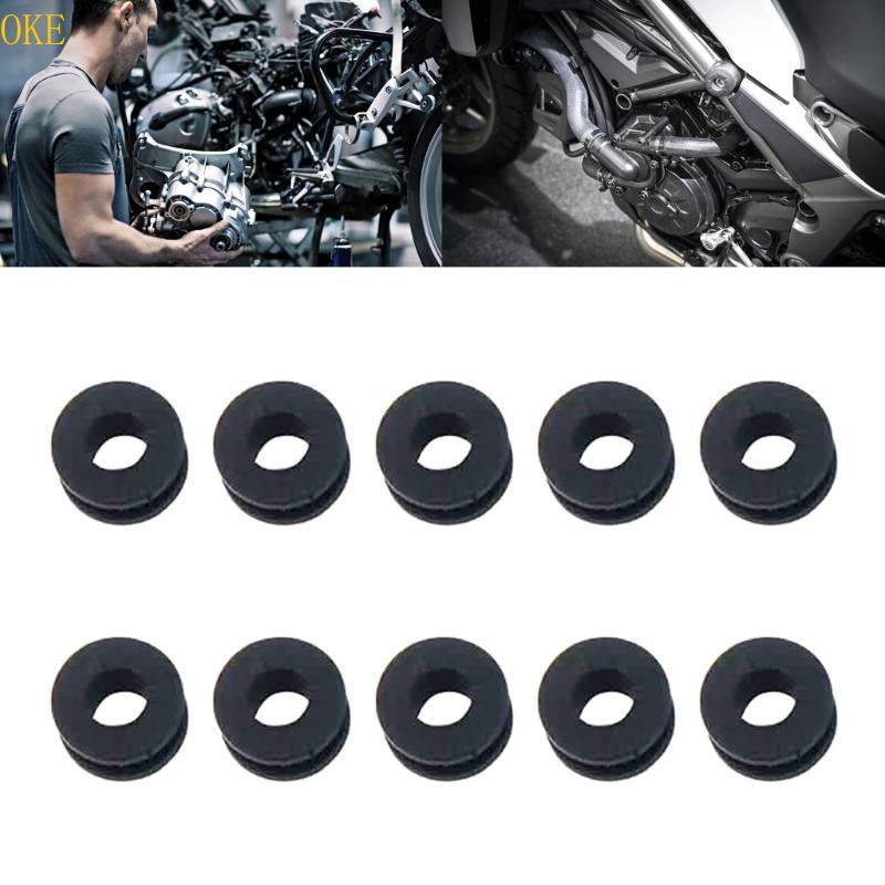 OKE 10 ชิ้นยาง Grommets รถจักรยานยนต์ Fairings สําหรับ CBR 600RR 600 F4 F4i 250R