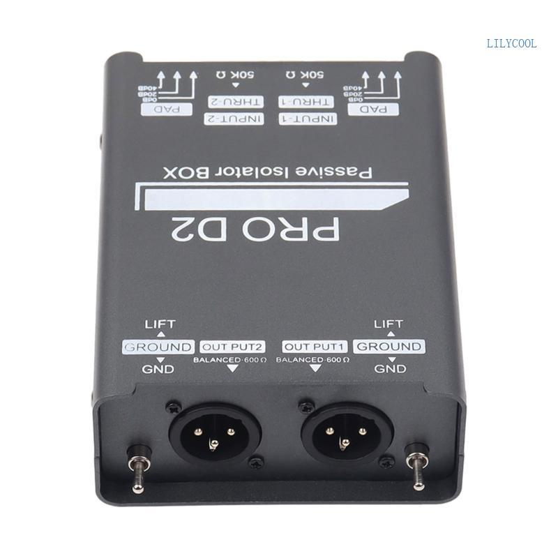 CH Double Channel Sound Isolator 6 5 Isolator Mixers Live Broadcast Sound Currents เครื่องกําจัดเสีย