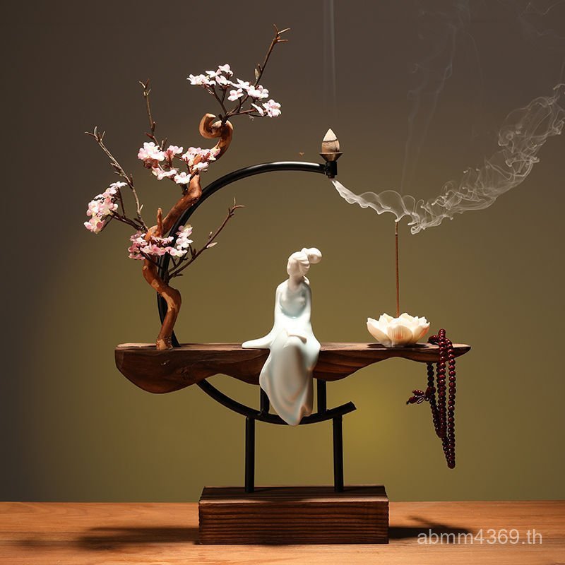 น้ํามันหอมระเหย Zen Backflow Creative Entrance ตกแต่งบ้านใหม่สํานักงานส่วนบุคคลธูป Burner จีนห้องนั่