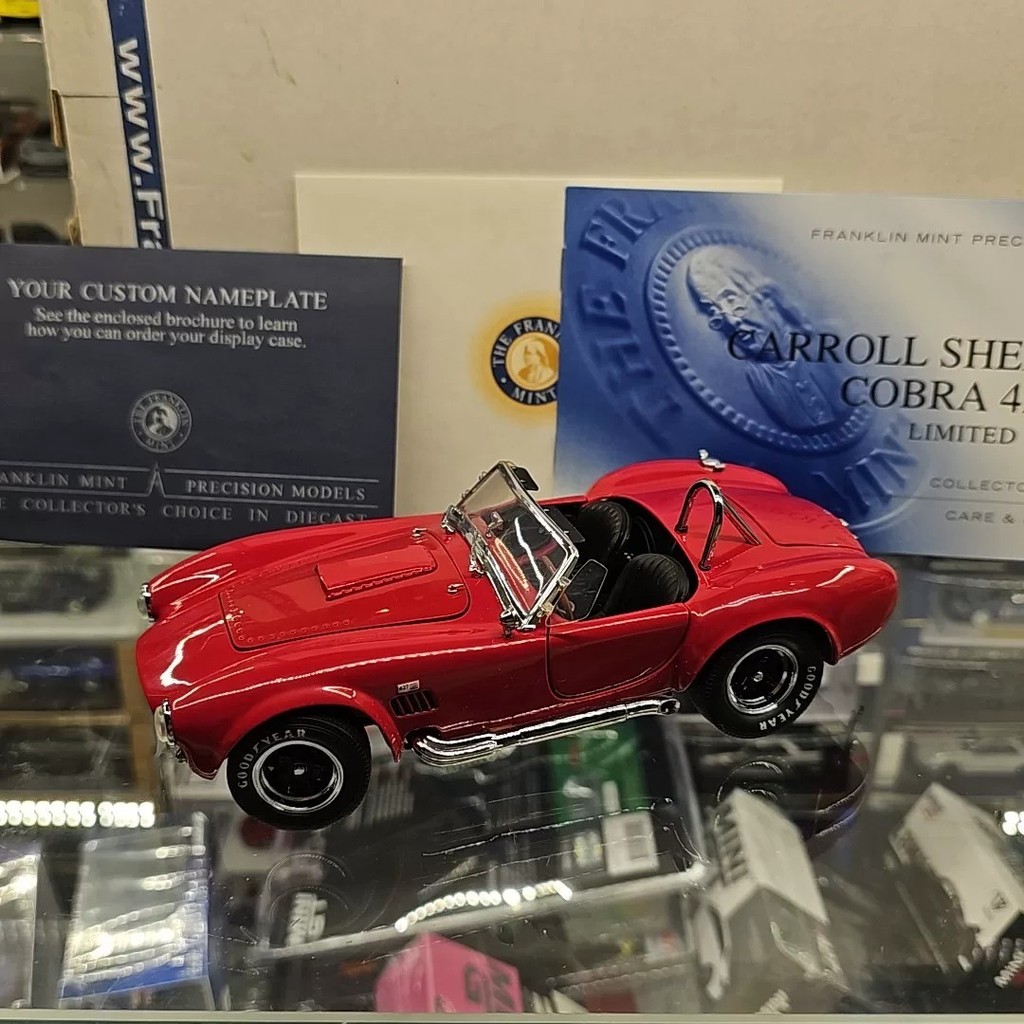 [Orphan] Franklin Mint Franklin 1/24 Shelby Cobra 427 S/C Red Black Limited Edition รุ่นโลหะผสมพร้อม