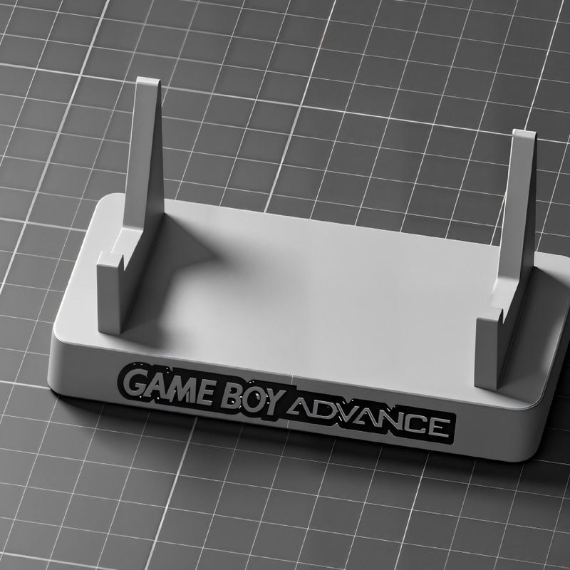 ขาตั้ง GameBoy Advance (GBA) ตรงรุ่น สำหรับโชว์เครื่องเกมสะสม งาน 3D Print เกรดพรีเมียม แท่นวาง GBA