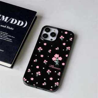 เคสไอโฟน 16 17 สำหรับ iPhone 11 13 15 12 14 Pro Max 7 16 14 15 8 Plus X XR XS Max 15 Pro เคสผิวมันลายจุดน่ารักเรียบง่าย