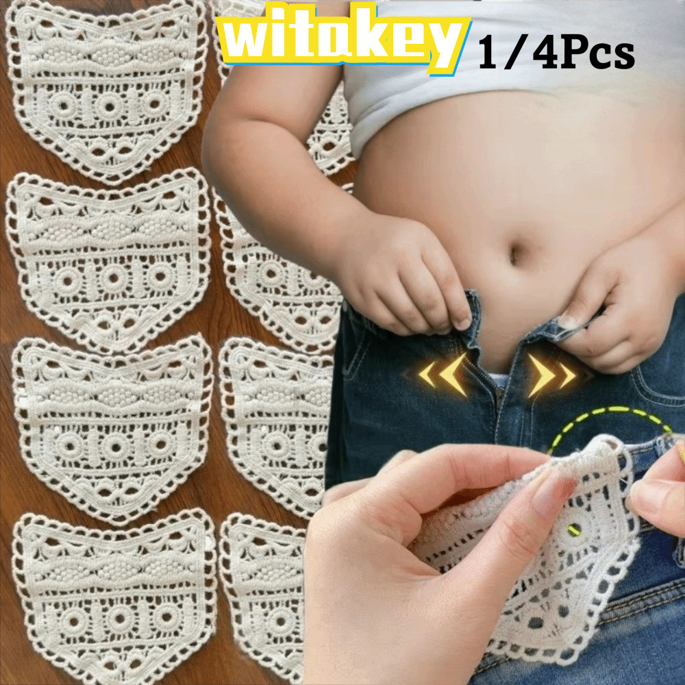 WITAKEY อุปกรณ์ขยายเอวกางเกงยีนส์ ทำจากผ้าฝ้าย สำหรับการปรับแต่งเองได้ง่าย ๆ