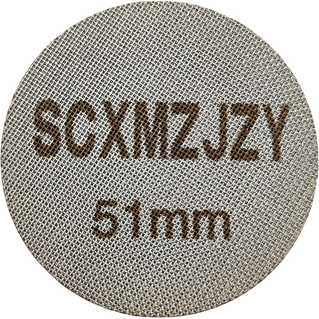 51mm Espresso Puck Screen ความหนา 1.7mm 150μm ผลิตจากสแตนเลส 316 This Coffee Portafilter Puck Screen