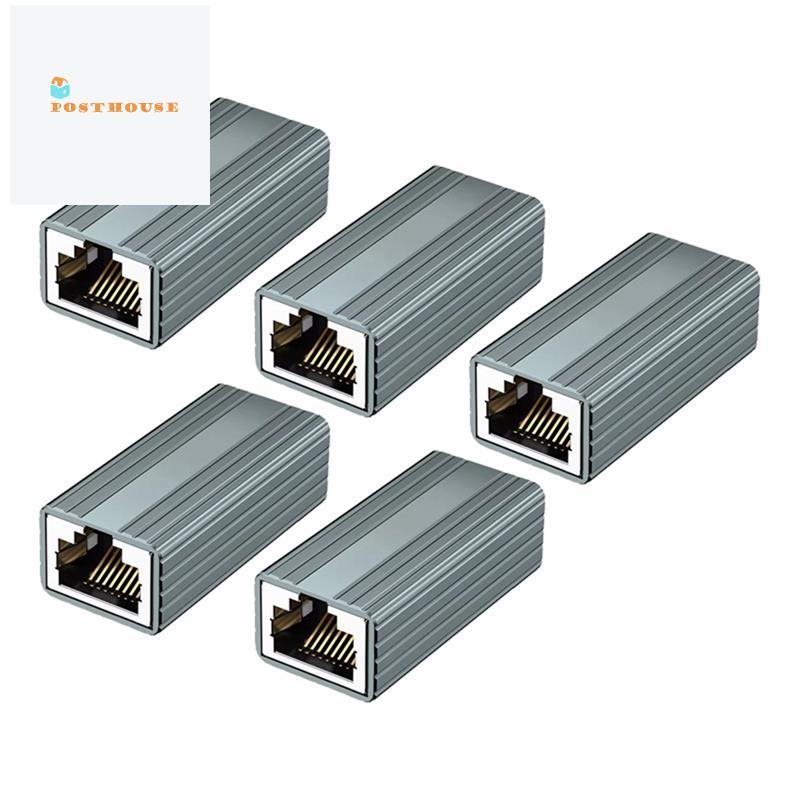[posthouse] 10Gbps RJ45 Connector Female to Female Gigabit Network Extender for Cat8 Cat7 Cat6 Cat5 