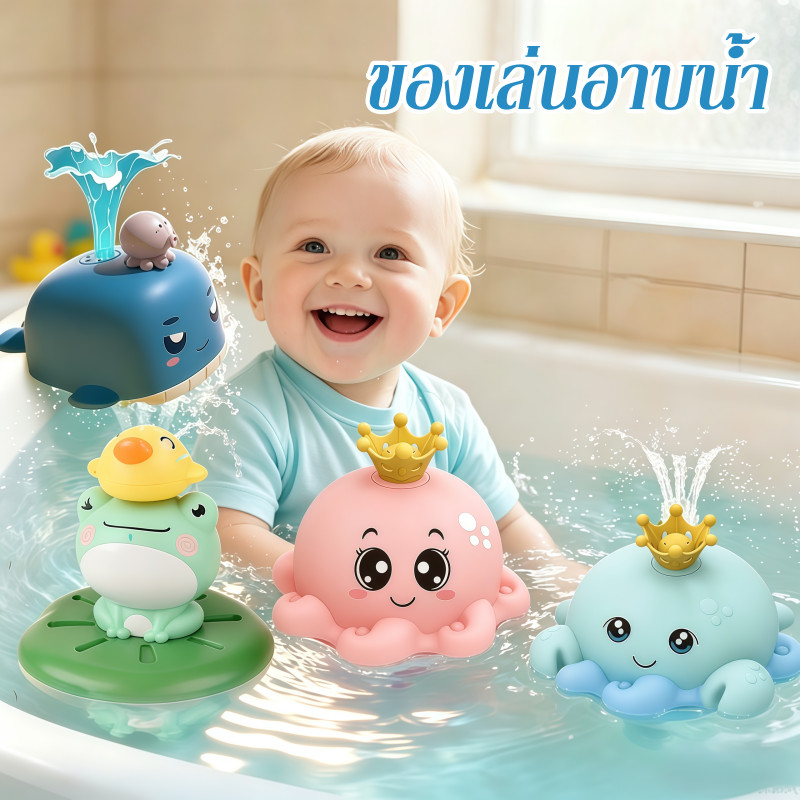 COD ของเล่นน้ํา ของเล่นอาบน้ำ ฝักบัวเด็ก ปลาหมึกพ่นน้ำ  การเหนี่ยวนำไฟฟ้า สวนน้ำแสนสนุก ของเล่นเด็ก