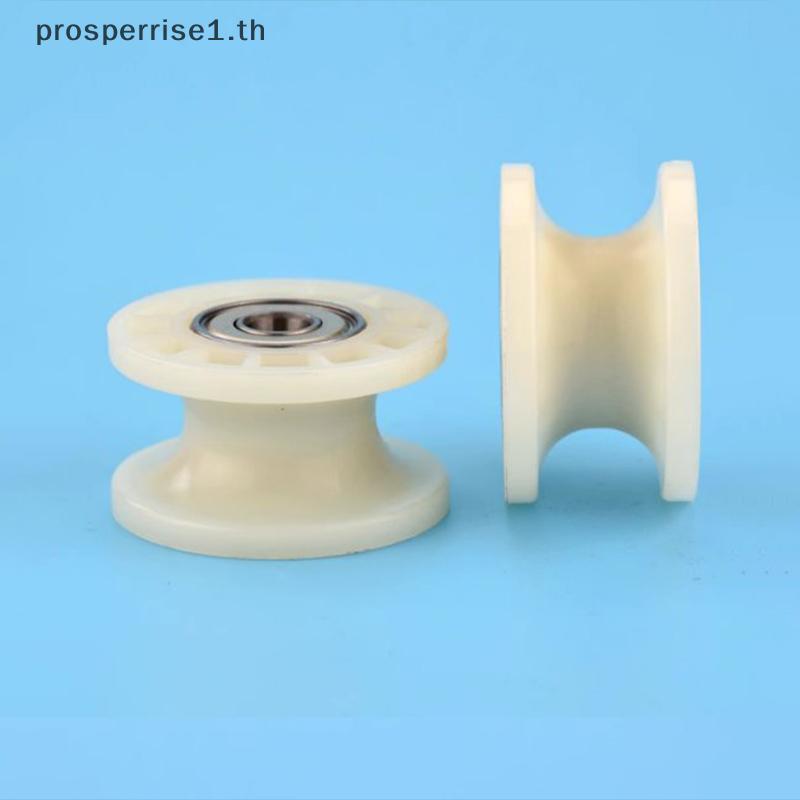 [PPTH] 1 ชิ้น Mechanical Pulley Grooved Wheel 608zz Dual Bearing Rolling Pulley Wheel Round Wheel Ro