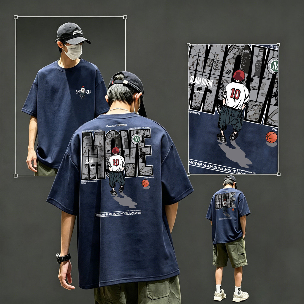 Y-T🧸เสื้อยืดชาย เสื้อยืด oversize ผ้าฝ้าย100% ไม่ต้องรีดผ้า สวมใส่สบาย วินเทจ ผ้านิ่ม ลาย "Twenty three"