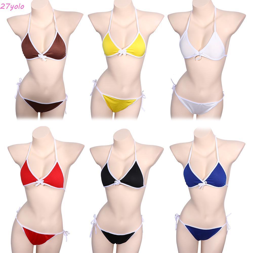 YOLO ชุดบิกินี่ผู้หญิงคอสเพลย์ Push-up Bra หญิงแฟชั่นฤดูร้อนชุดว่ายน้ํา