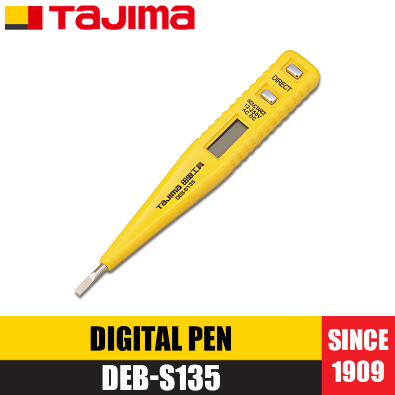 Tajima 1804-2685/DEB-S135 ปากกาทดสอบจอแสดงผลดิจิตอลเครื่องทดสอบแรงดันไฟฟ้าช่างไฟฟ้า