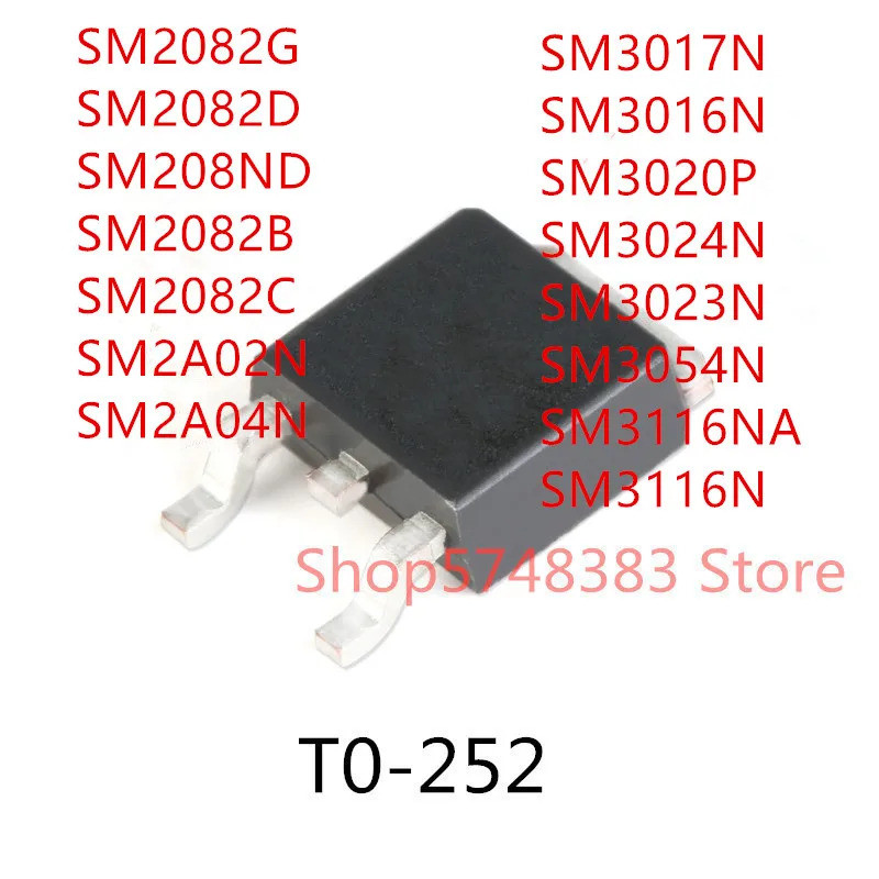 5PCS SM2082G SM2082D SM208ND SM2082B SM2082C SM2A02N SM2A04N SM3017N SM3016N SM3020P SM3116N SM30252