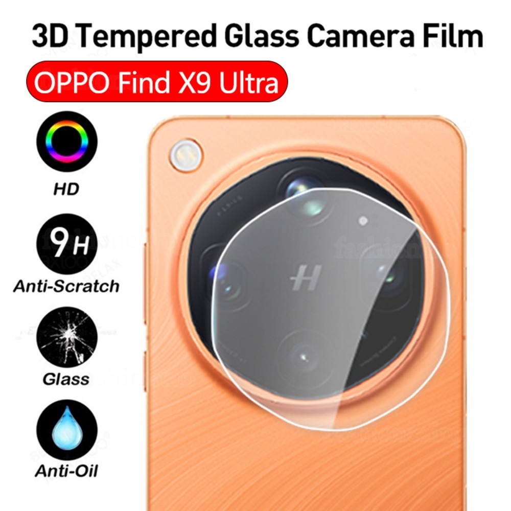 สําหรับ FindX9 X9Pro X9SPro 3D เลนส์กล้องกระจกนิรภัยคลุมทั้งหมด ป้องกันฟิล์ม 2026