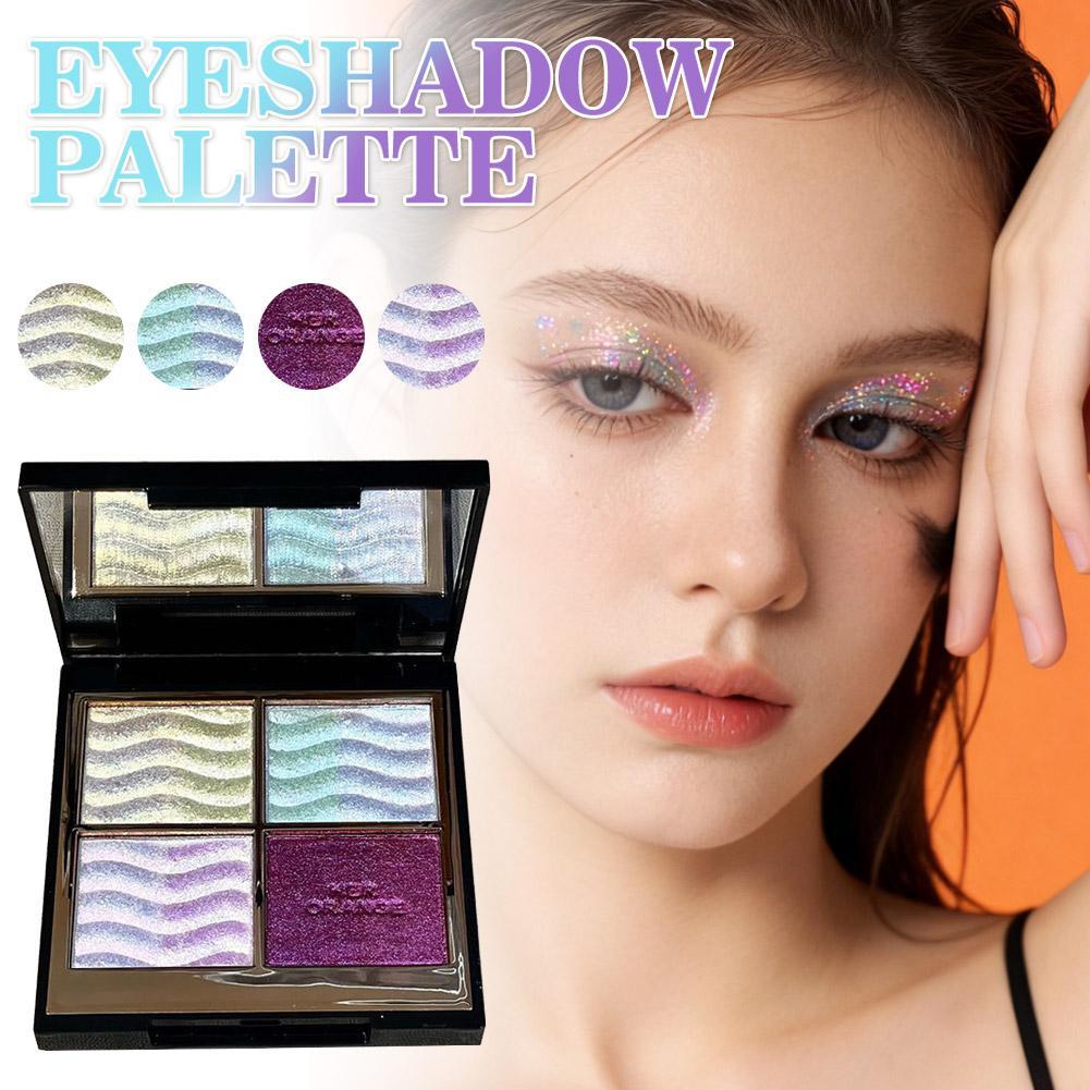Herorange Color Block Dream Shadow Palette Four Color Apply Effect Mashed Long Four Lasting S2z0