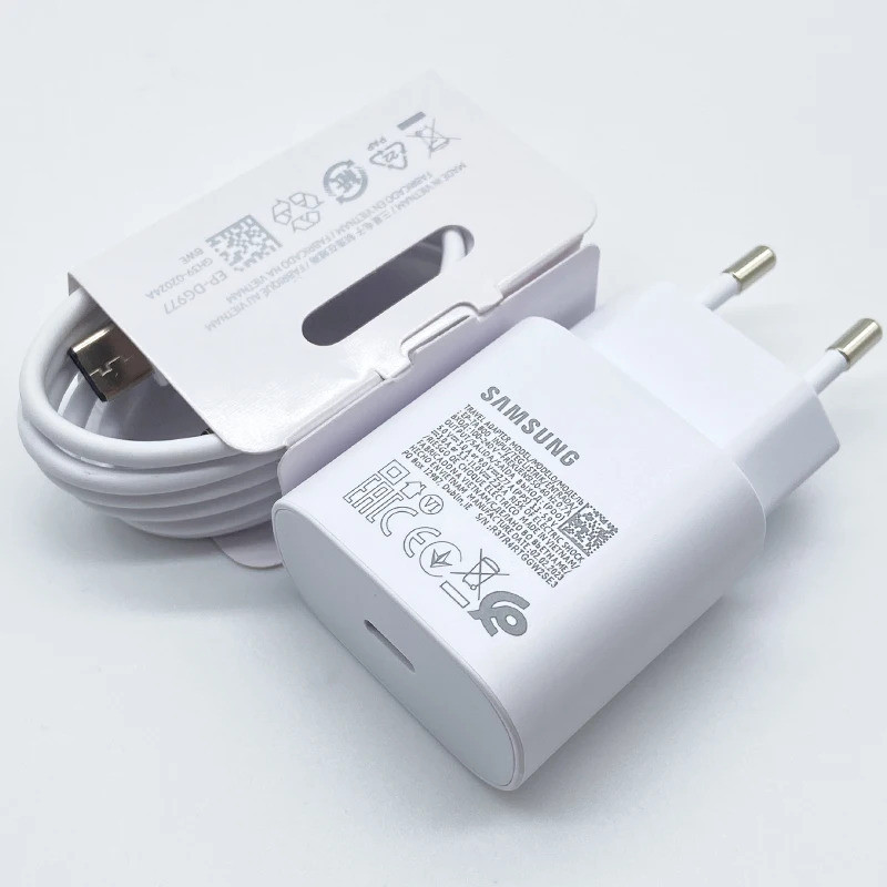 Samsung 25W Super Fast Charger Usb Type C Cargador อะแดปเตอร์สําหรับ Galaxy S24 S23 S20 S21 S22 Plus